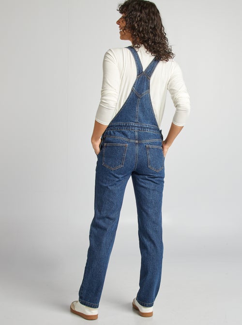 Salopette de grossesse en denim stretch - Kiabi