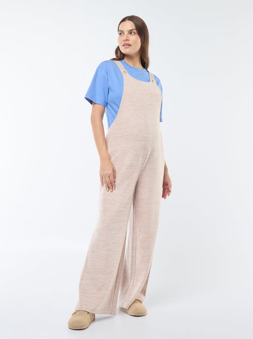 Salopette de maternité en velours doux - Kiabi