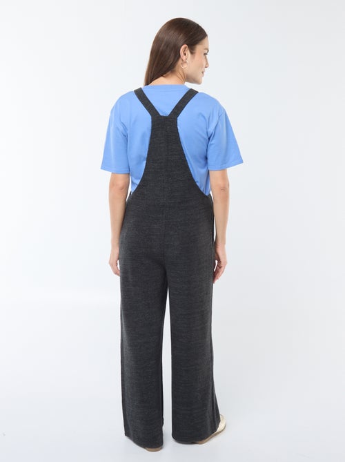 Salopette de maternité en velours doux - Kiabi