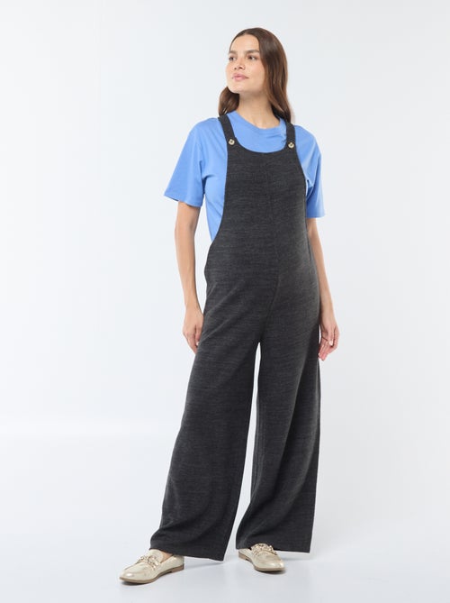 Salopette de maternité en velours doux - Kiabi