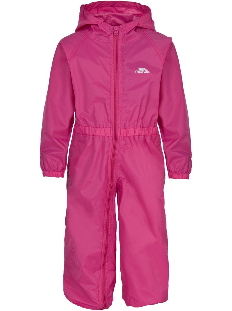 Salopette de pluie unisexe - trespass button Rose - Kiabi