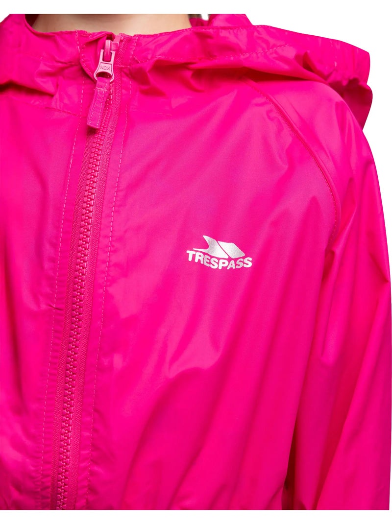 Salopette de pluie unisexe - trespass button Rose - Kiabi