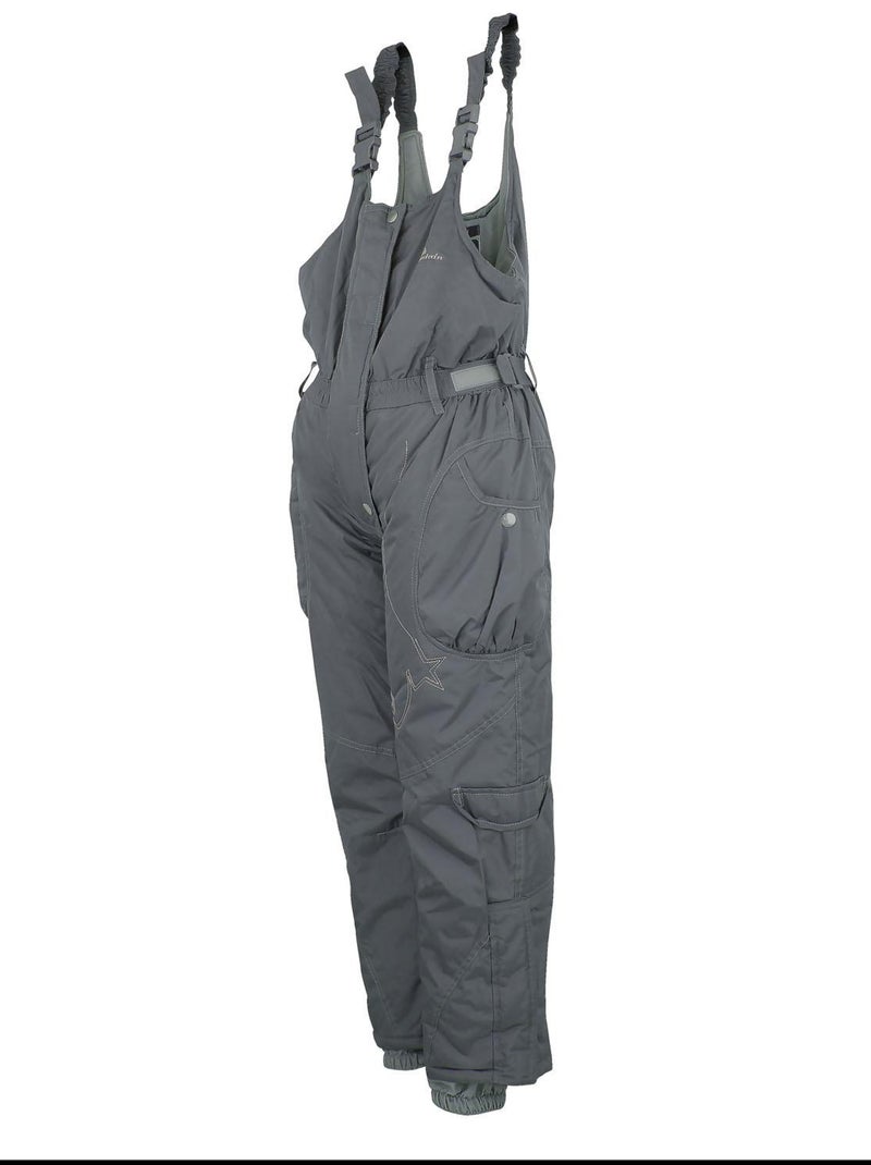 Salopette de ski fille FOMBLUX - PEAK MOUNTAIN Gris - Kiabi