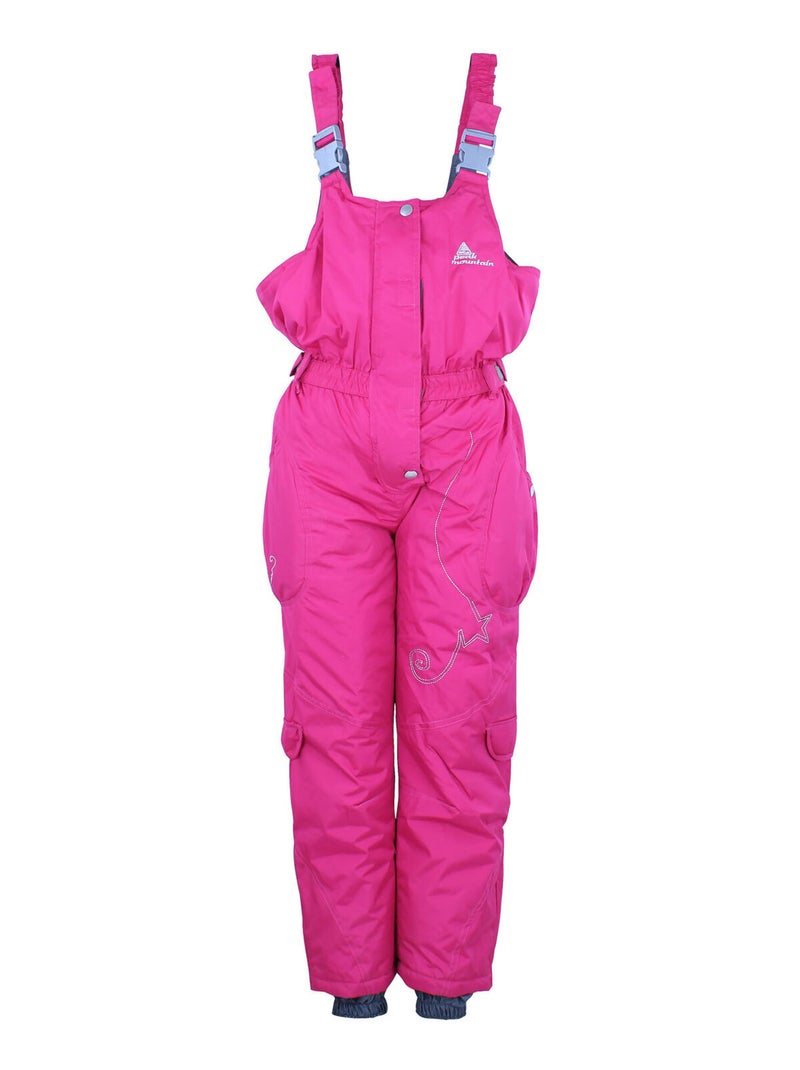 Salopette de ski fille FOMBLUX - PEAK MOUNTAIN Rose framboise - Kiabi