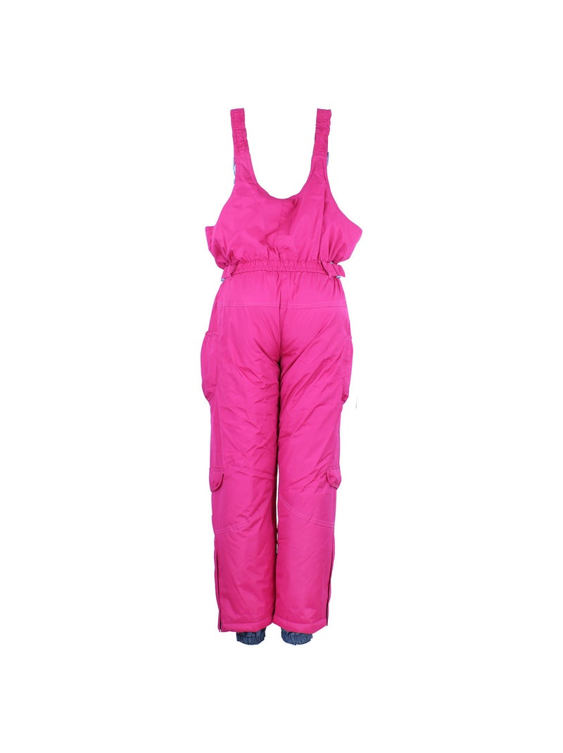 Salopette de ski fille FOMBLUX - PEAK MOUNTAIN Rose framboise - Kiabi