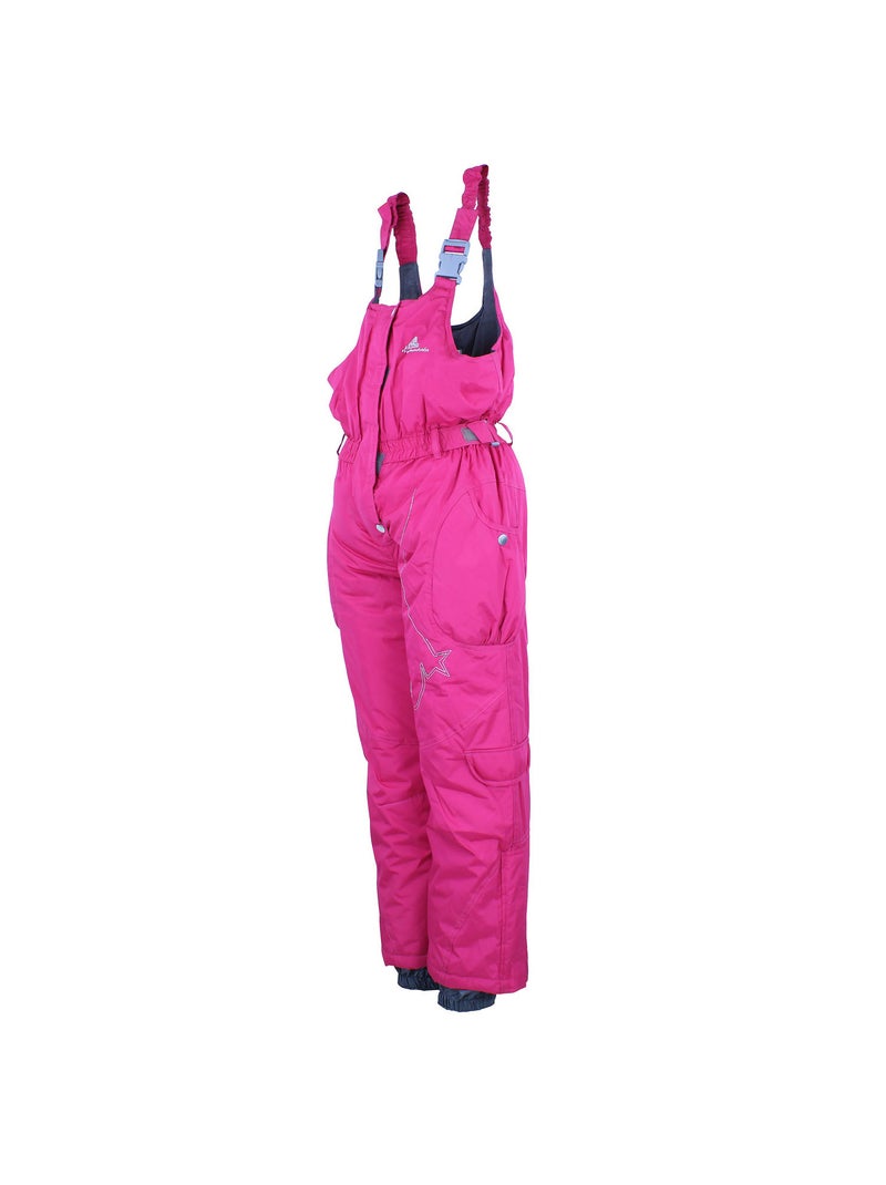 Salopette de ski fille FOMBLUX - PEAK MOUNTAIN Rose framboise - Kiabi