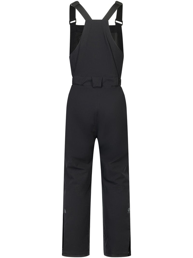 Salopette de ski unie et extensible à taille et bretelles ajustables twin tip - dare 2b Noir - Kiabi