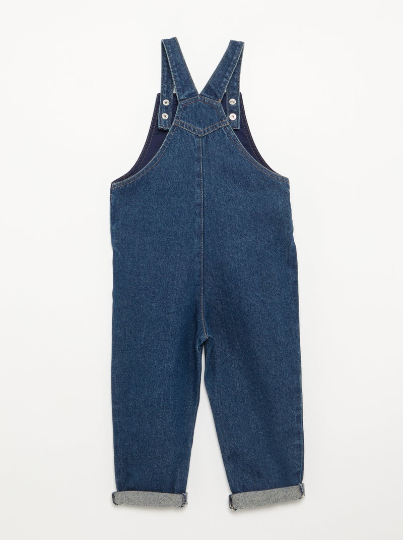 Salopette 'Disney' 'Mickey' en jean Bleu - Kiabi