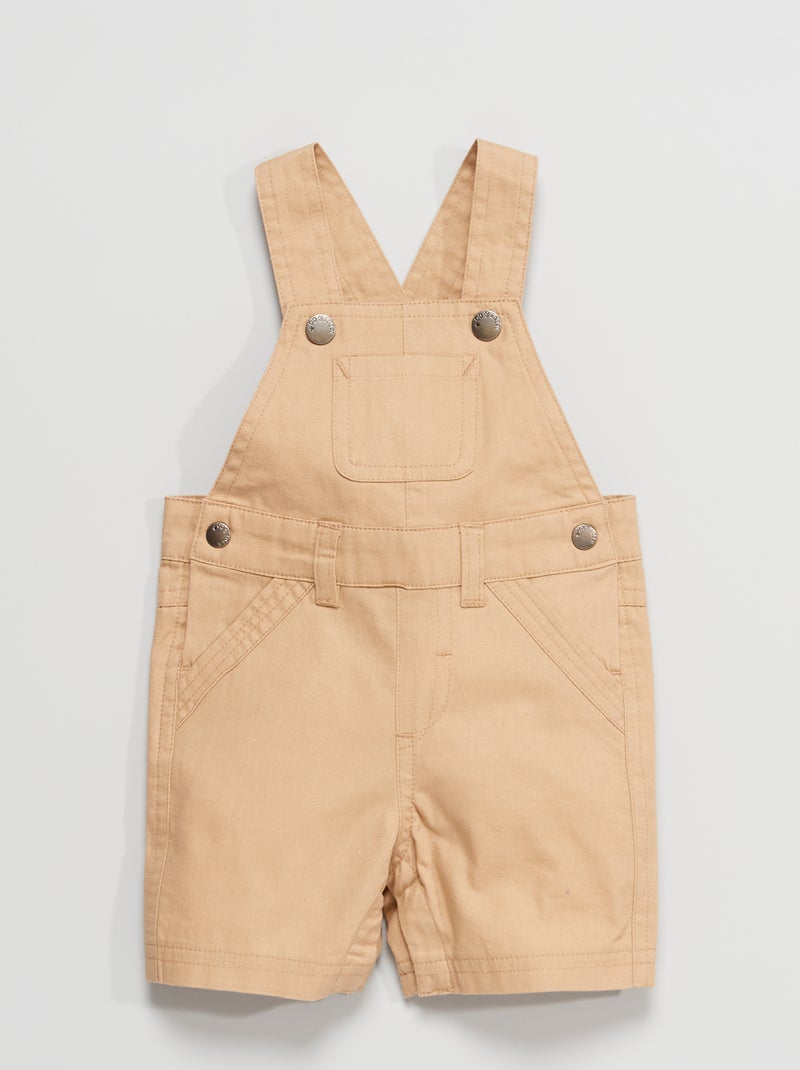 Salopette en canvas Beige - Kiabi