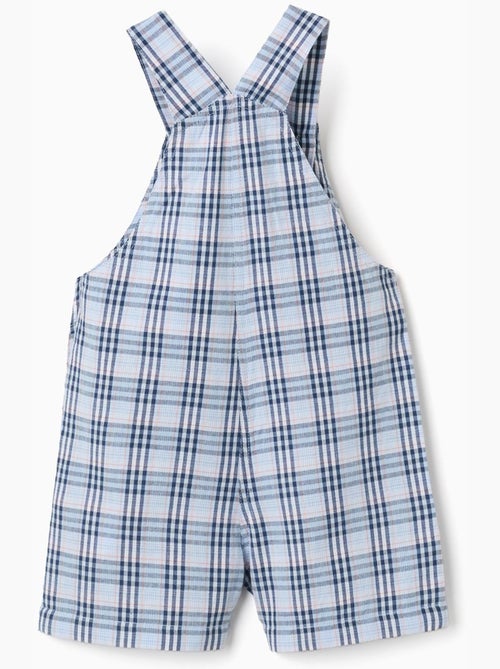 Salopette en coton à motif à carreaux B&S - Kiabi