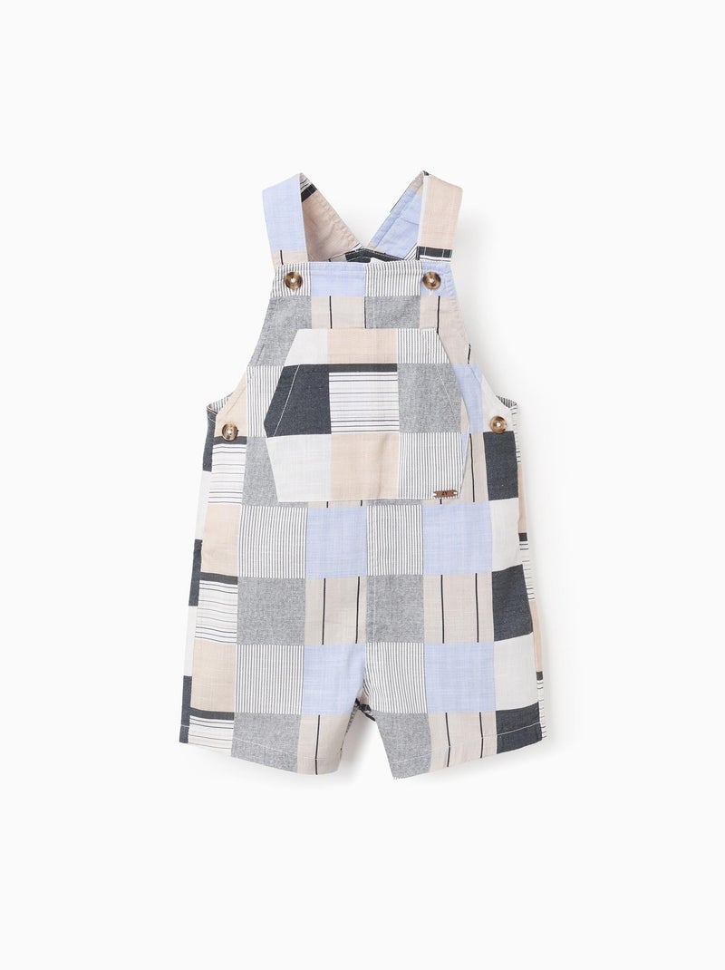 Salopette en Coton avec Motif Brothers & Sisters Beige clair - Kiabi