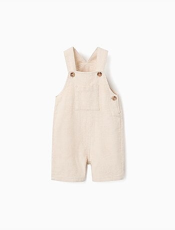 Salopette en coton dobby avec poches