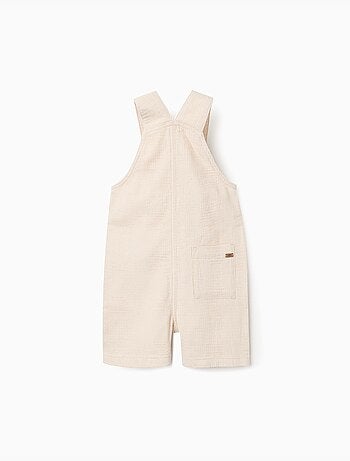 Salopette en coton dobby avec poches
