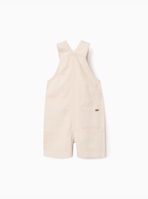 Salopette en coton dobby avec poches - Kiabi