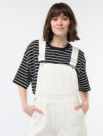 Salopette en denim avec poche devant