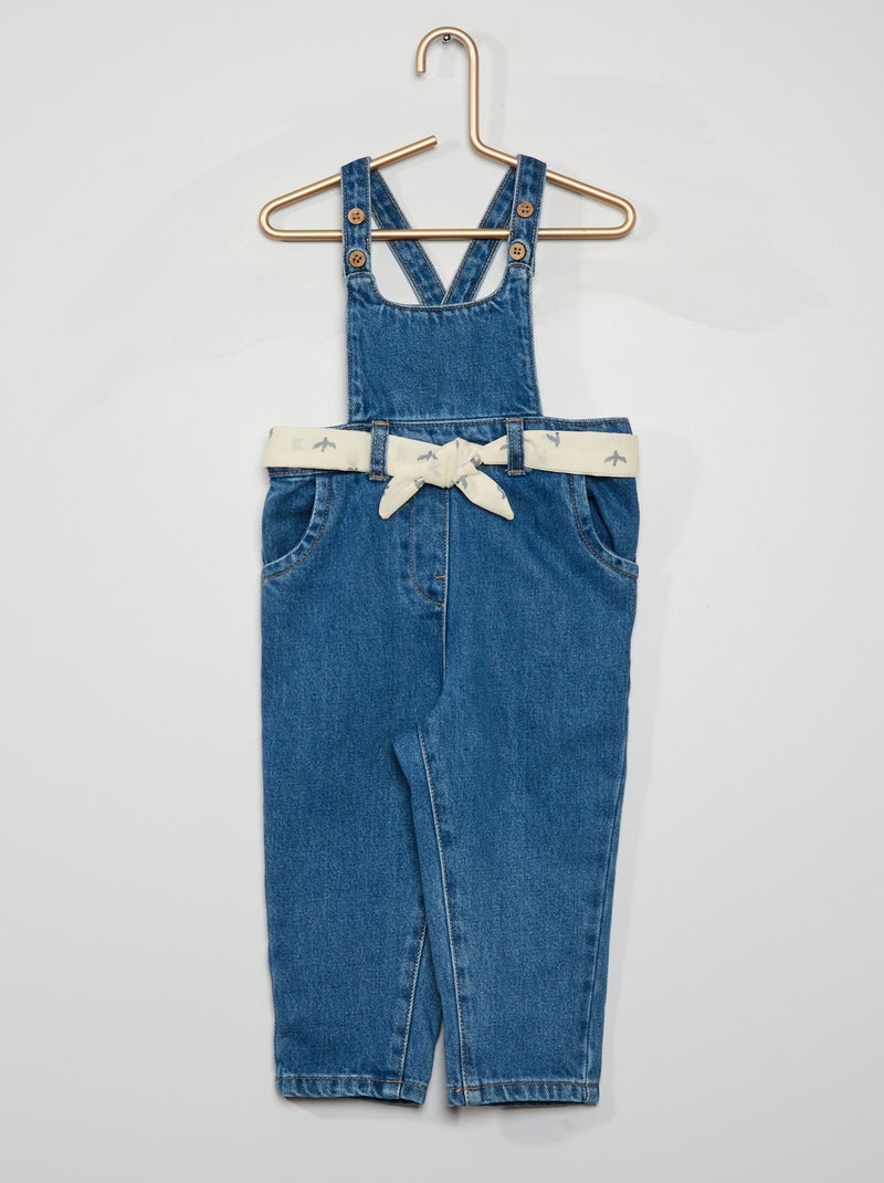 Salopette en denim bleu - Kiabi