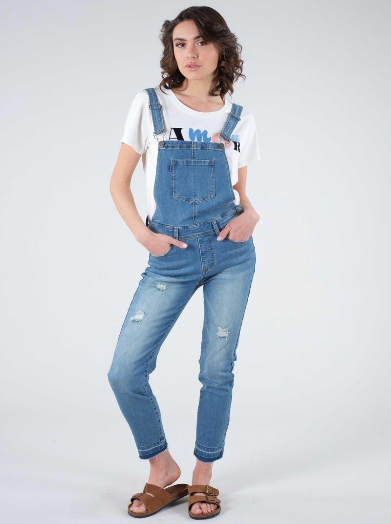 Salopette en denim 'Deeluxe' Bleu foncé - Kiabi