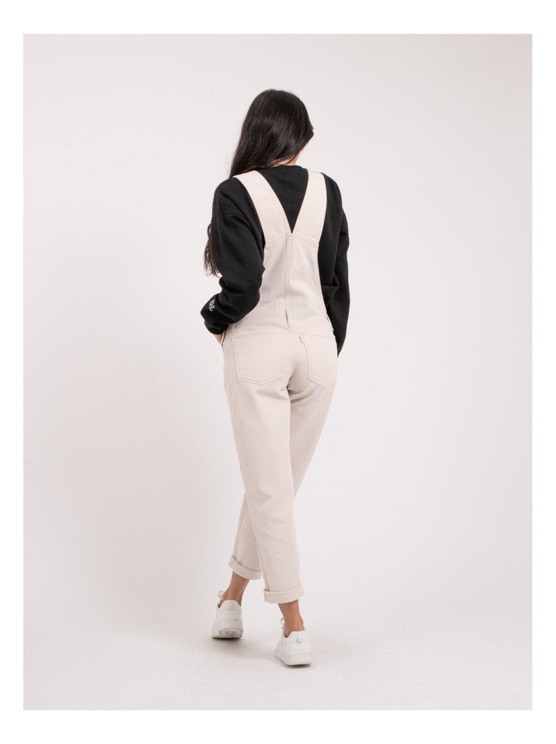 Salopette en denim ELVINE Ecru - Kiabi