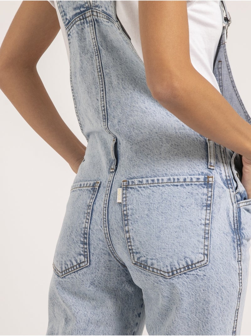 Salopette en denim ENA Bleu clair - Kiabi