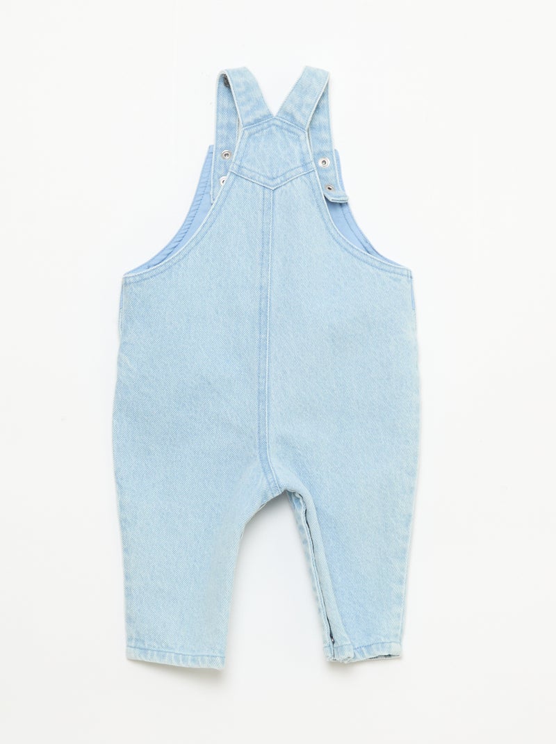 Salopette en denim imprimé 'Disney' Bleu - Kiabi