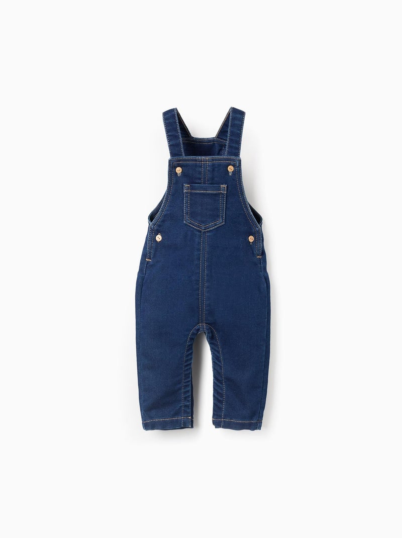Salopette en Denim Souple Bleu - Kiabi