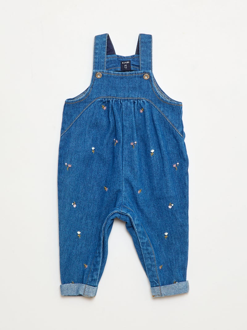Salopette en jean à motif Bleu - Kiabi