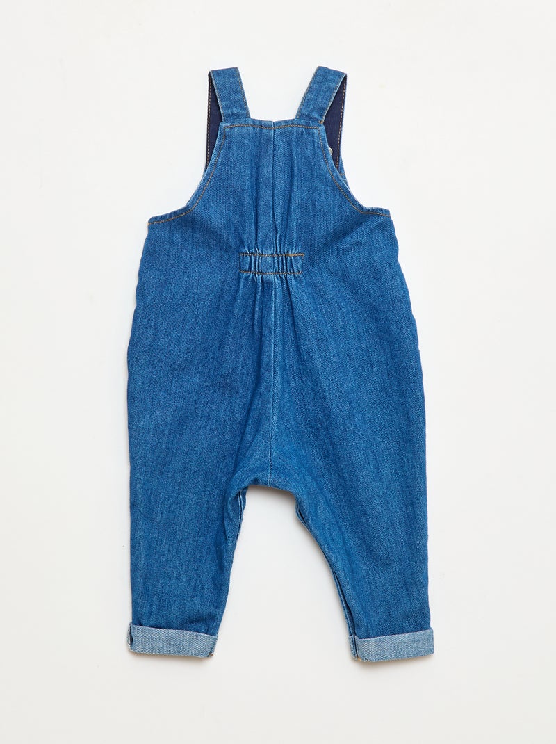 Salopette en jean à motif Bleu - Kiabi
