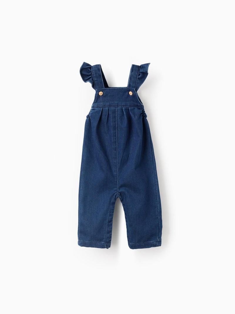 Salopette en Jean à Volants Bleu - Kiabi