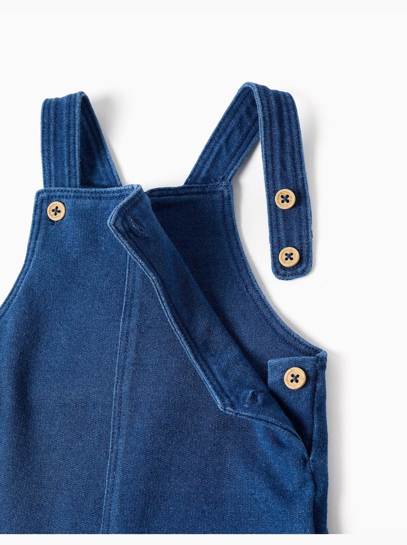 Salopette en jean avec bretelles réglables Bleu Bleu - Kiabi