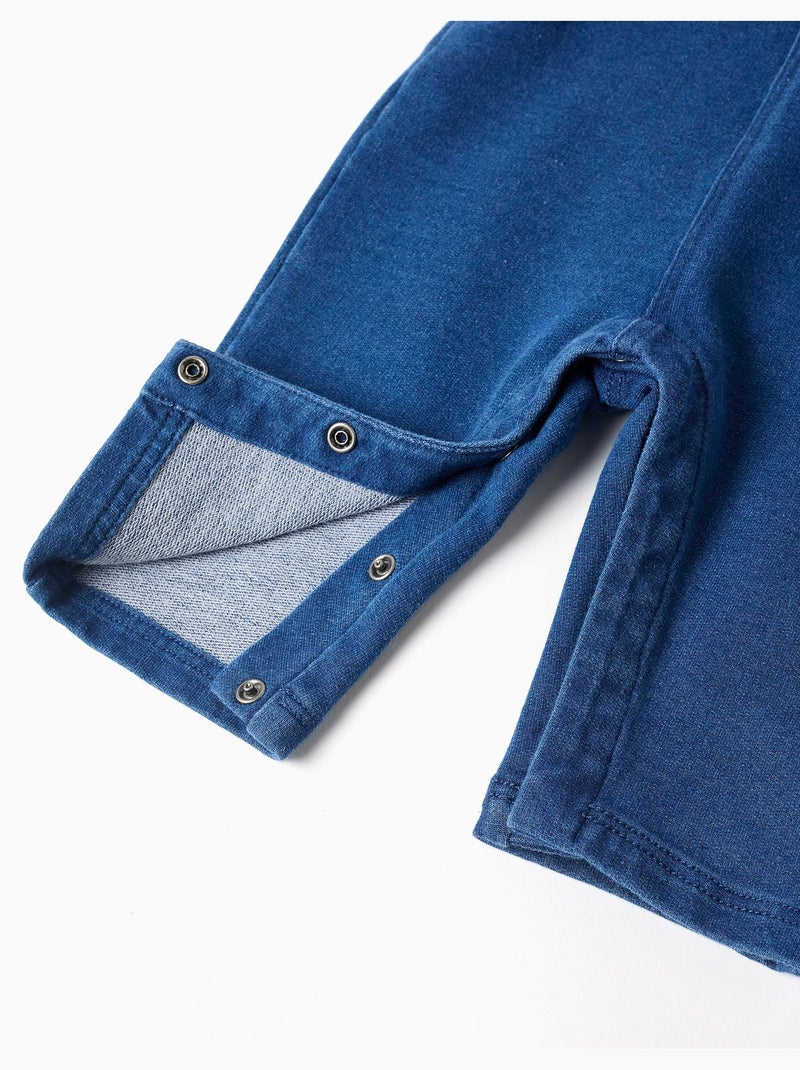 Salopette en jean avec bretelles réglables Bleu Bleu - Kiabi