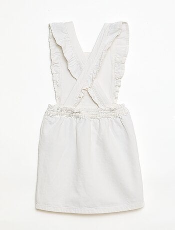 Salopette en jean avec volants