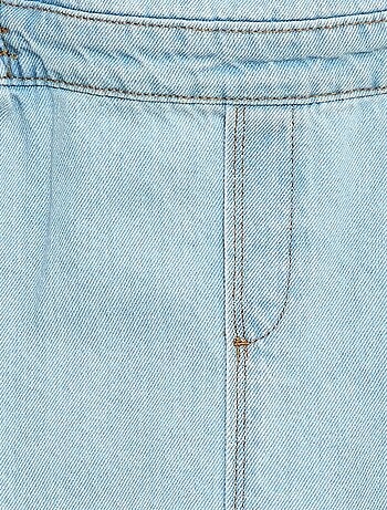Salopette en jean avec volants