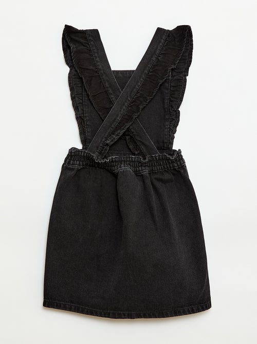 Salopette en jean avec volants - Kiabi