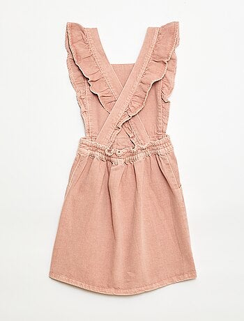 Salopette en jean avec volants