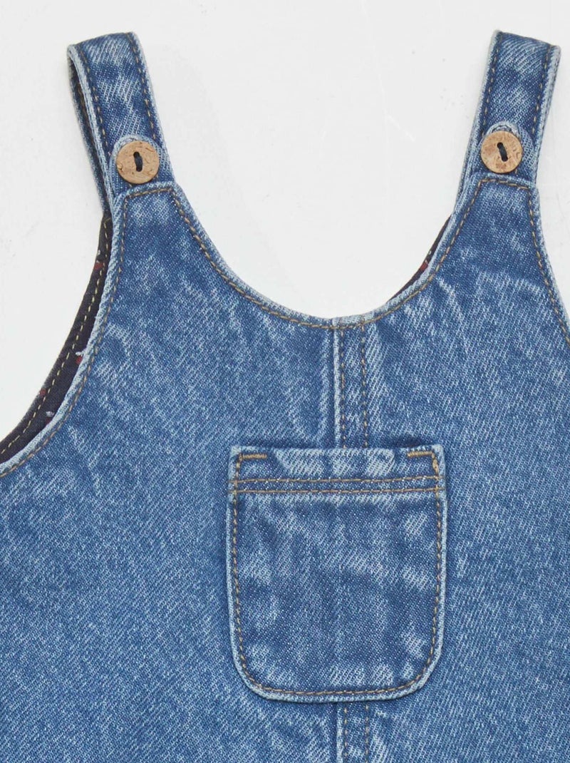 Salopette en jean Bleu - Kiabi