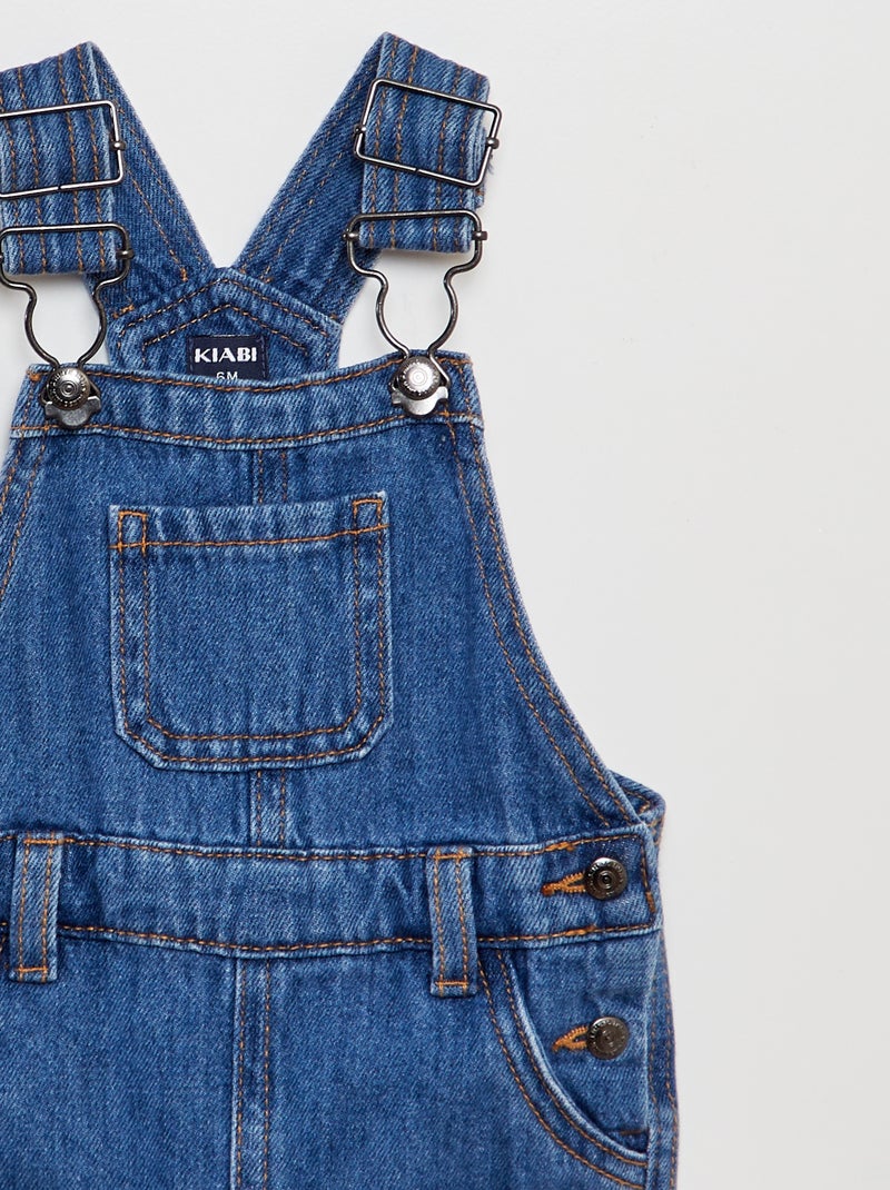 Salopette en jean BLEU - Kiabi