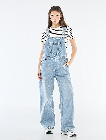 Salopette en jean droite