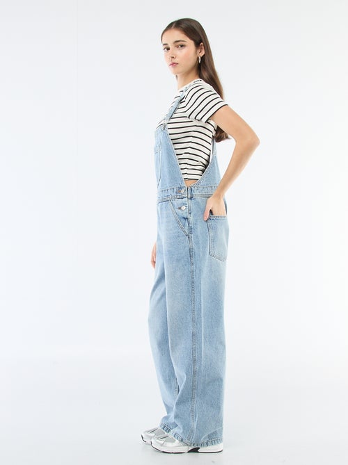 Salopette en jean droite - Kiabi