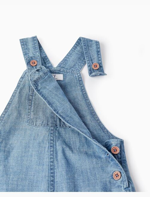 Salopette Jean Déchiré Bébé Kidscool Space - Pantalon Doux Tout-Petit - 96% Coton - Taille 6-12M à 4-5A