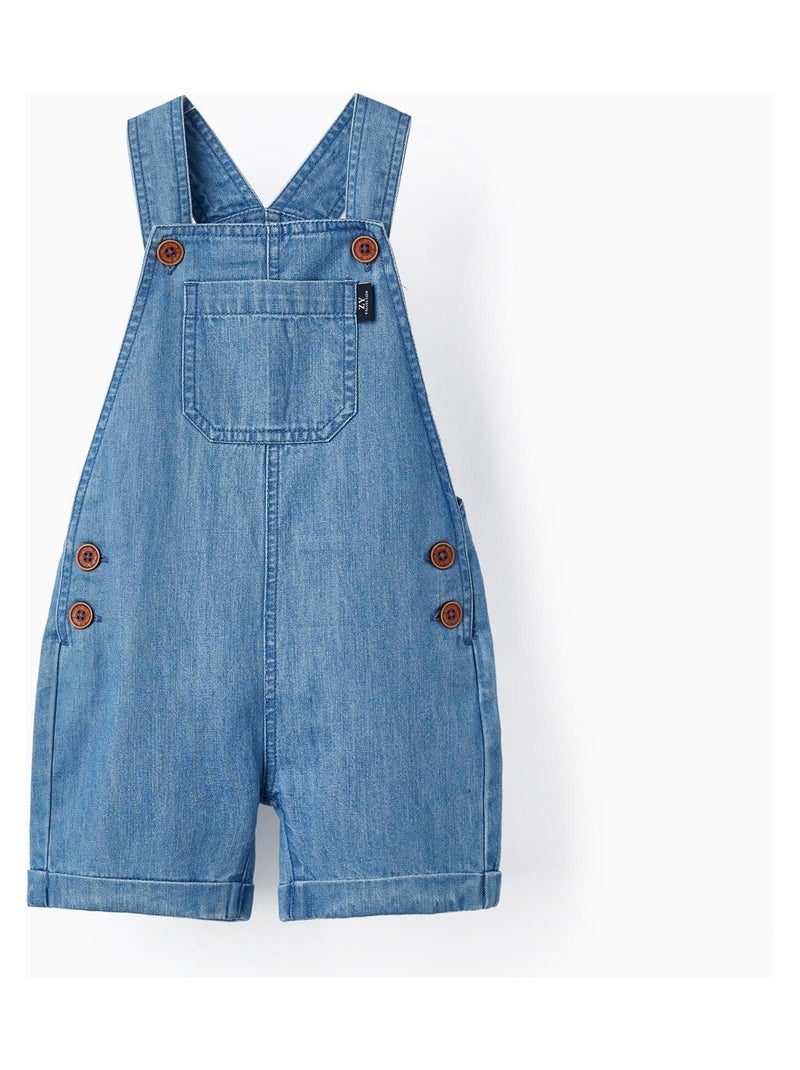 Salopette en jean léger pour bébé garçon   MONTE-CARLO Bleu - Kiabi