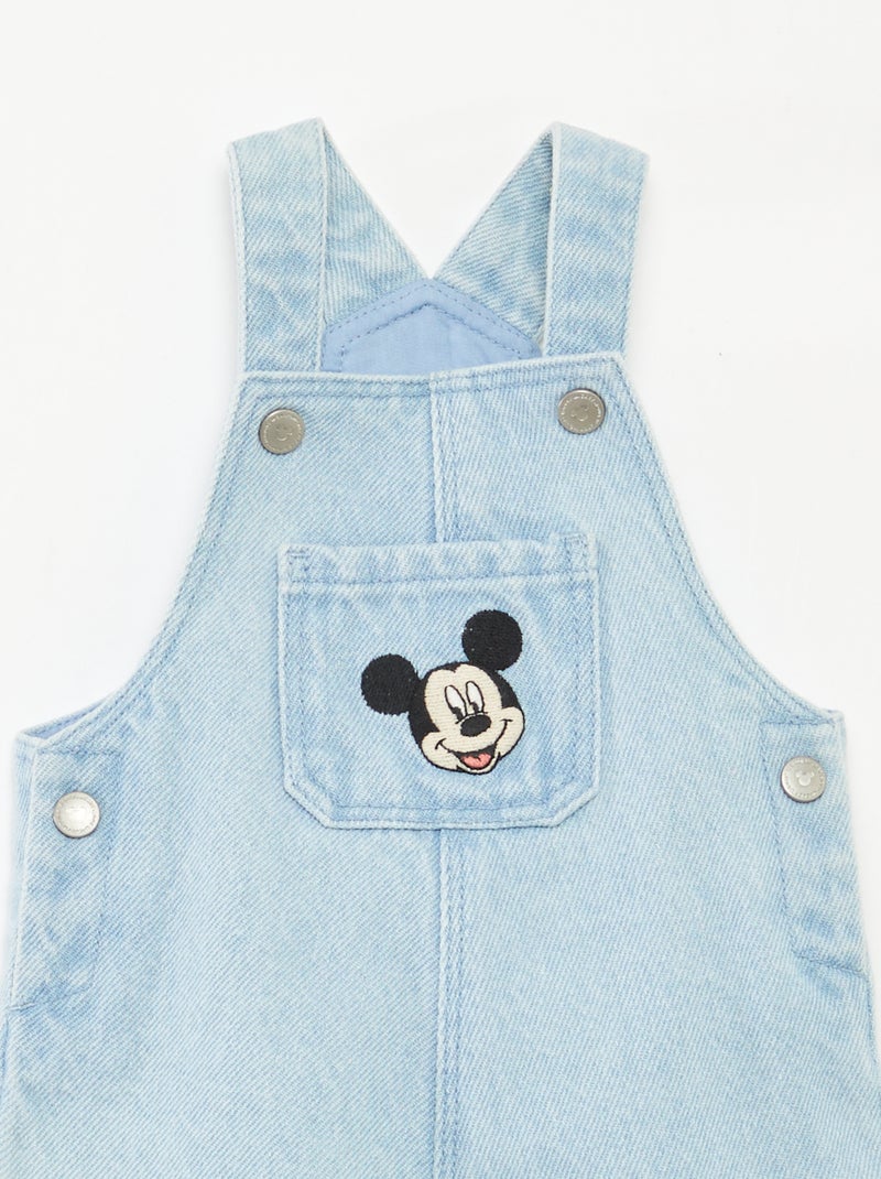 Salopette en jean 'Mickey' Bleu - Kiabi