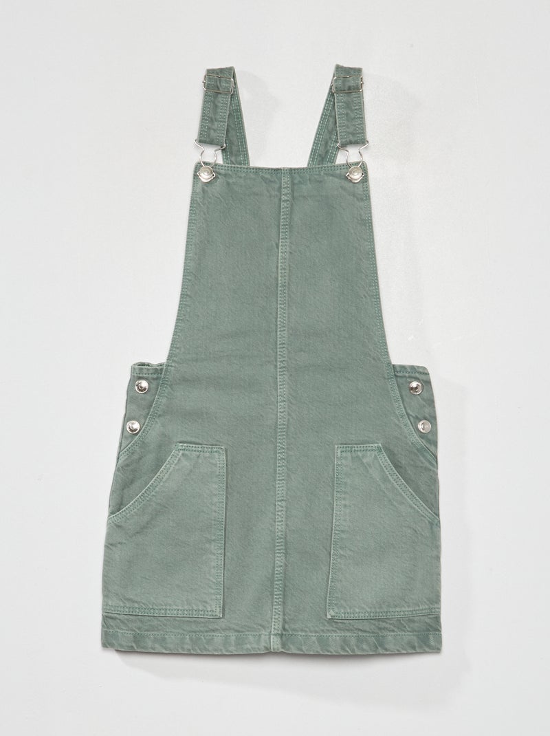 Salopette en jean Vert - Kiabi