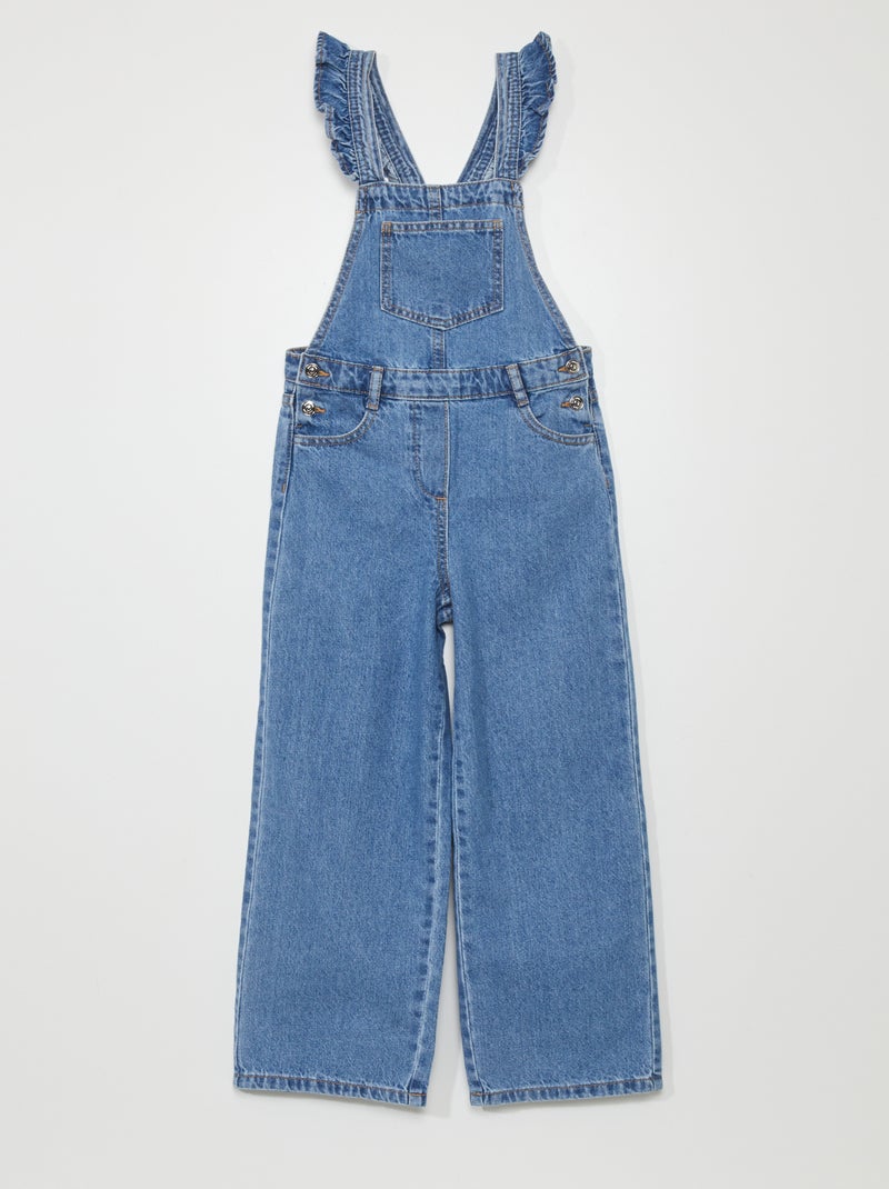 Salopette en jean wide-leg Bleu - Kiabi