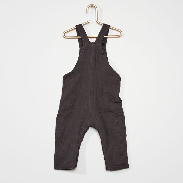 Salopette En Lange Bebe Garcon Gris Fonce Kiabi 11