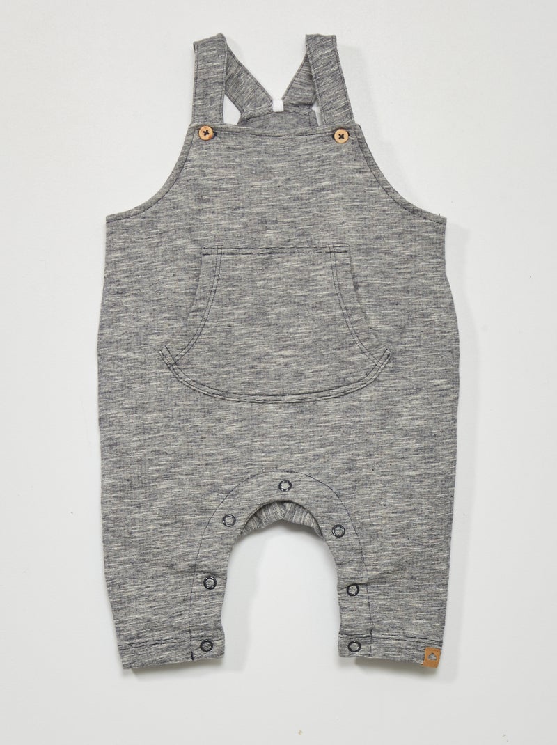 NAME IT - Salopette Courte Pour Bébé Garçon - Coupe Ample, Matière Douce, Semelle EVA - Style Danois Pratique Et Confortable