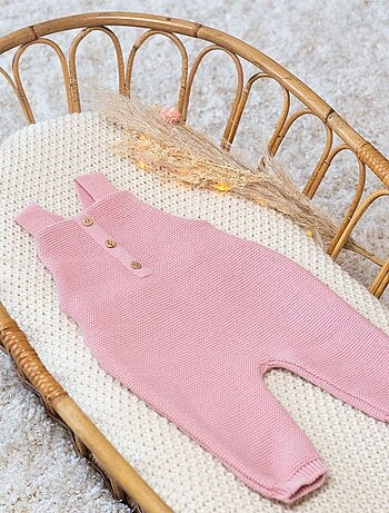 Salopette en maille pour bébé