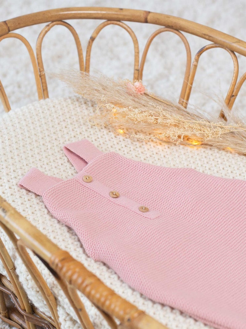 Salopette en maille pour bébé Vieux rose - Kiabi