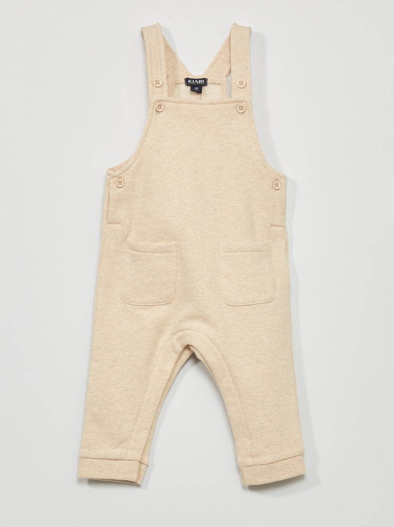Salopette en molleton Beige - Kiabi