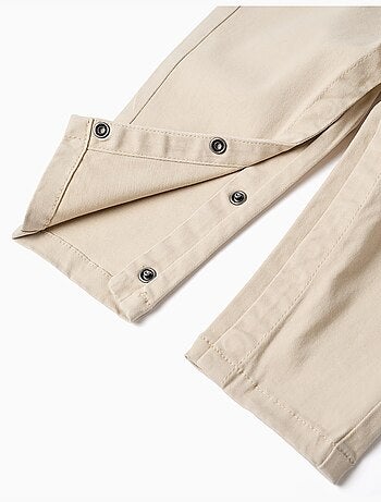 Salopette en sergé à bretelles réglables