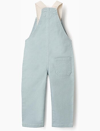 Salopette en sergé à bretelles réglables